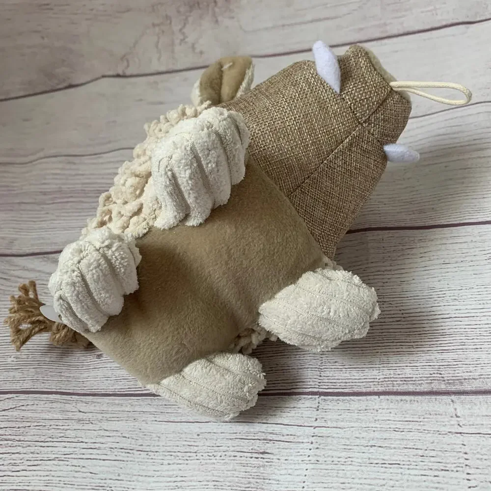 Petlou Warthog Dog Toy with Squeaker and Crinkle Ears Puppy Fetch Toss Play